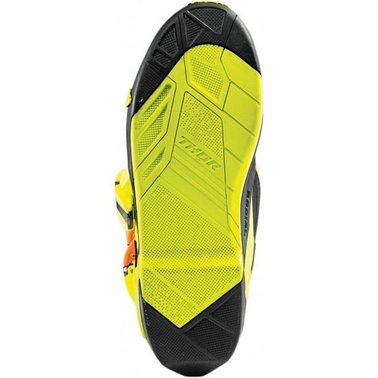 Thor MX Motocross RADIAL Boots (Fluorescent Yellow/Orange)